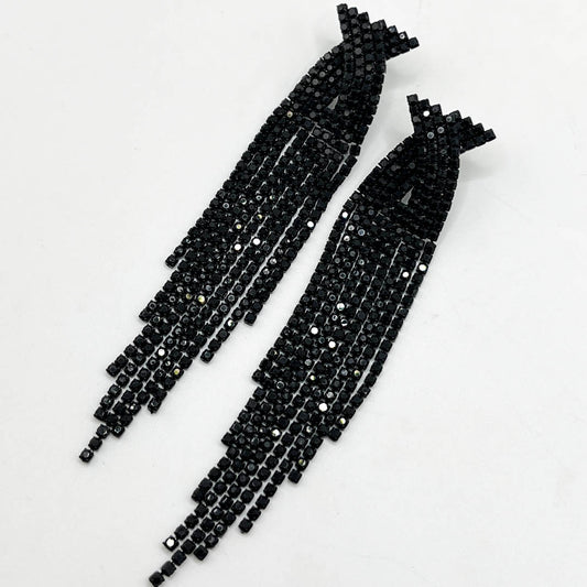 ARETES ÉCLAIR NEGROS