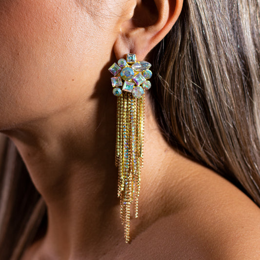 ARETES AZURA DORADOS