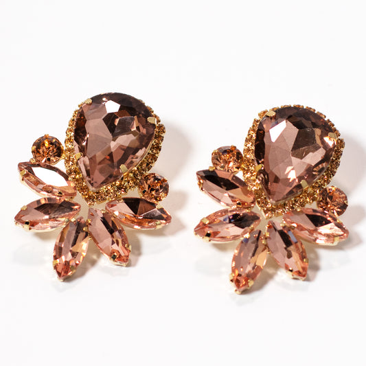 ARETES PÍA ORO ROSA