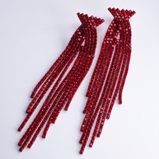 ARETES ÉCLAIR ROJO