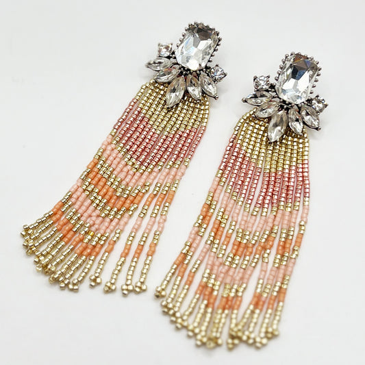 ARETES ODETTE PEACH GOLD