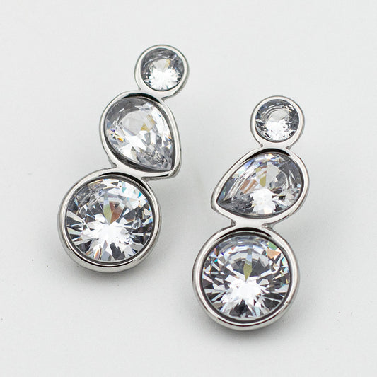 ARETES ANTARES PLATEADO