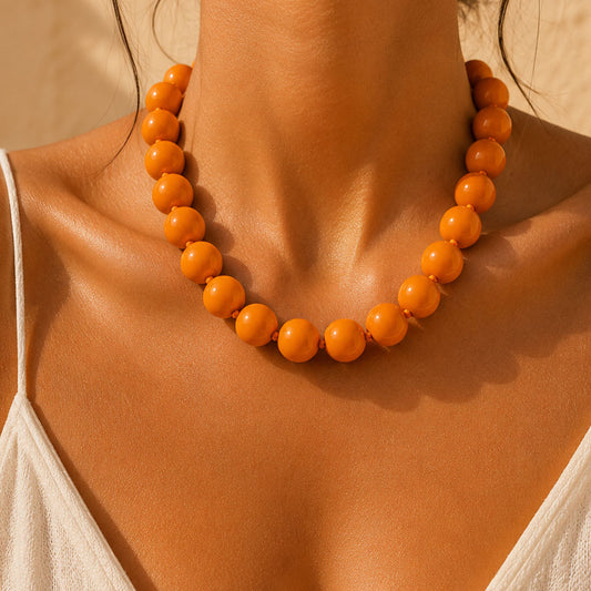 COLLAR BONBONS NARANJA