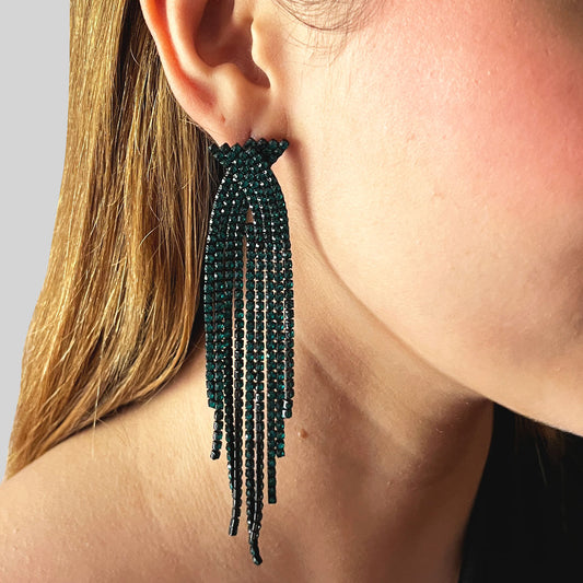 ARETES ÉCLAIR VERDES