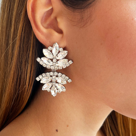 ARETES JUNO PLATEADOS