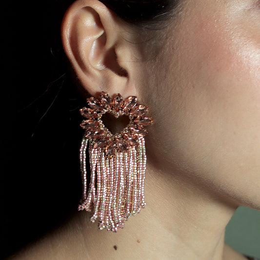 ARETES ANTONIETA ORO ROSA