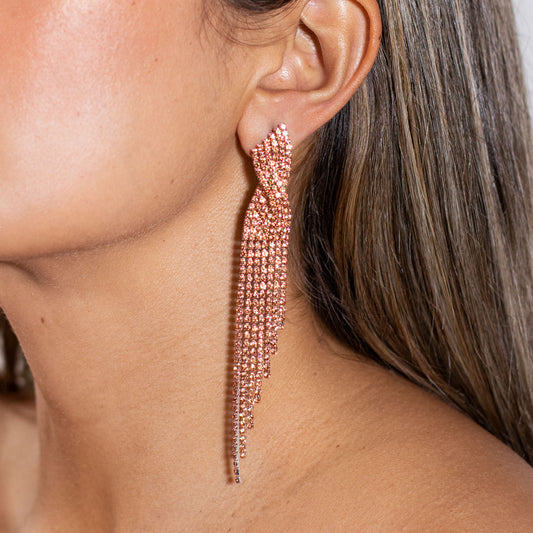 ARETES VICHY ORO ROSA