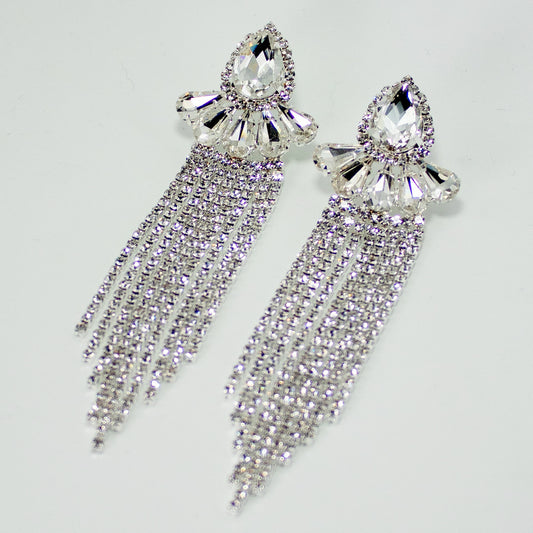 ARETES LOURDES PLATEADOS