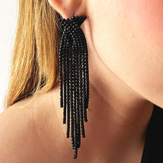 ARETES ÉCLAIR NEGRO