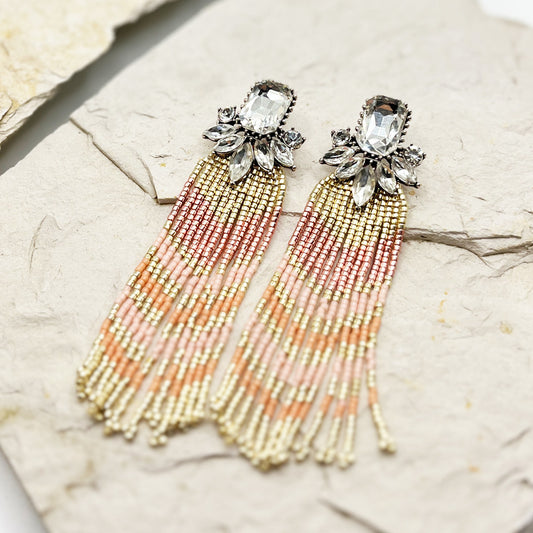 ARETES ODETTE PEACH GOLD