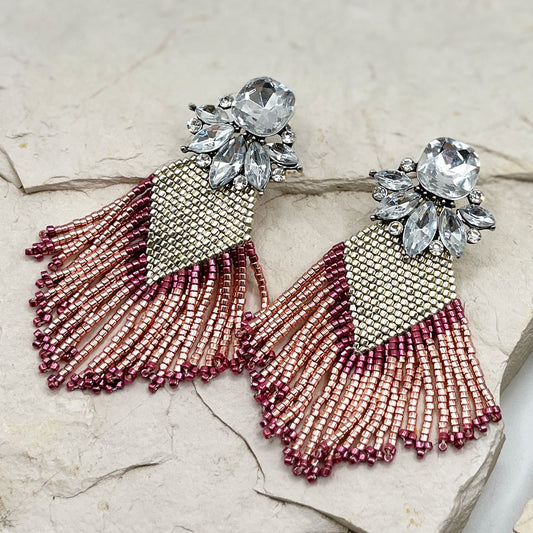 ARETES LUCIA ORO ROSA