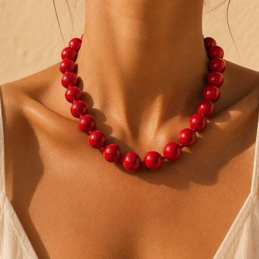 COLLAR BONBONS ROJO