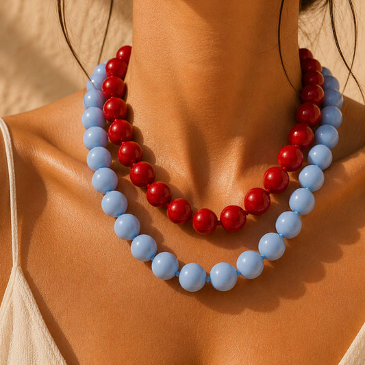 COLLAR BONBONS AZUL CLARO
