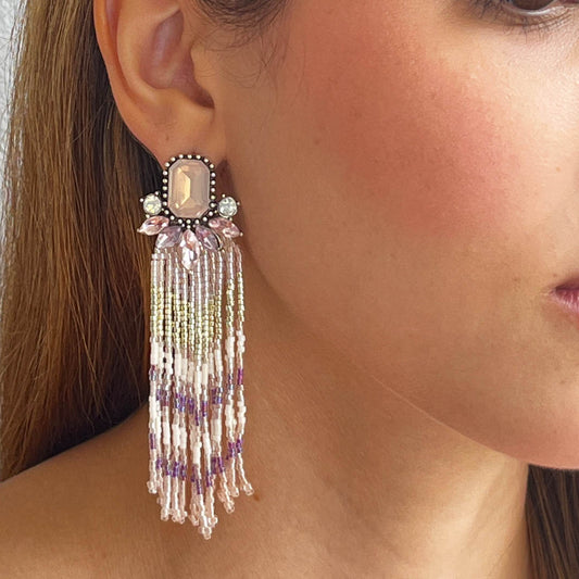 ARETES ODETTE ROSADOS